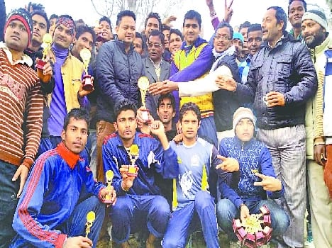 Volleyball trophy won by Bhojpur